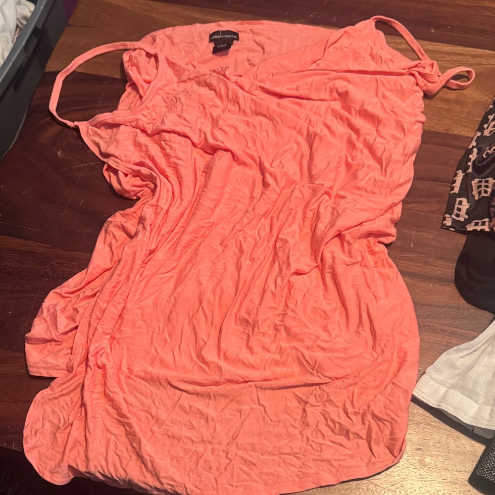 Coral wrap Dress